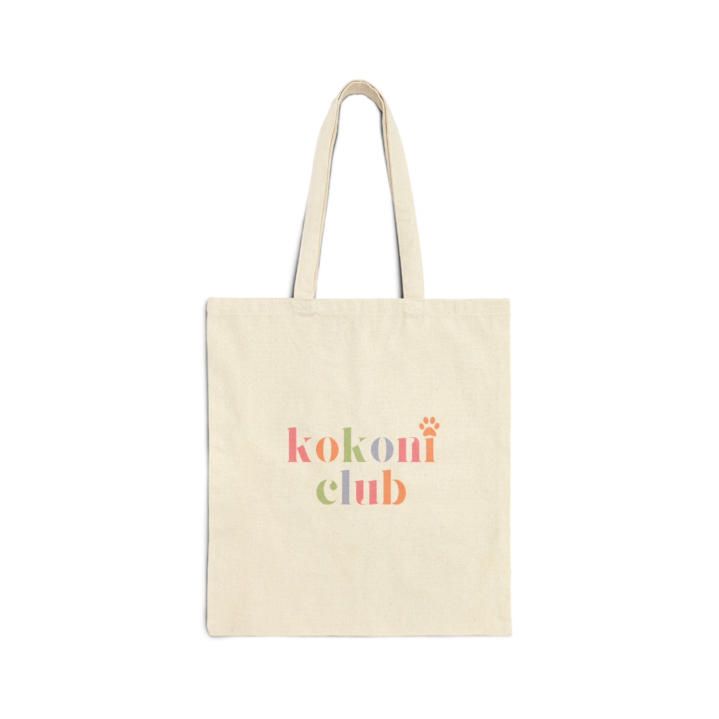 Kokoni Club Rainbow Cotton Canvas Tote Bag