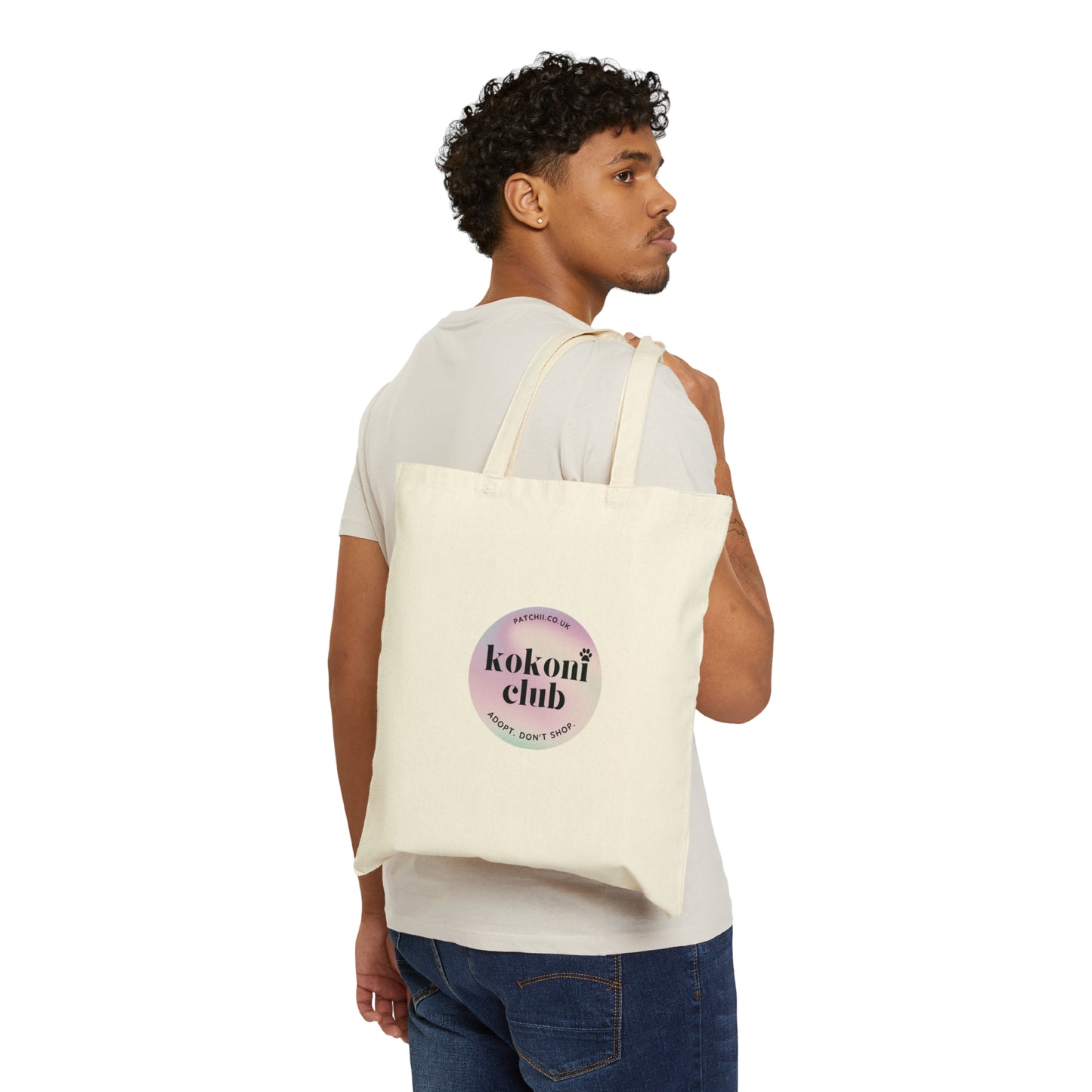 Kokoni Club Pastel Cotton Canvas Tote Bag